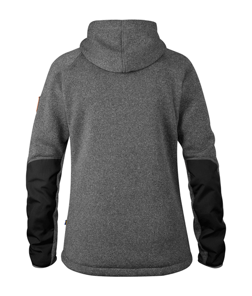 Fleece Feminino Ovik Com Capuz Dark Grey