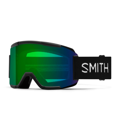 Snow Goggles Squad Preto e Verde Espelhado