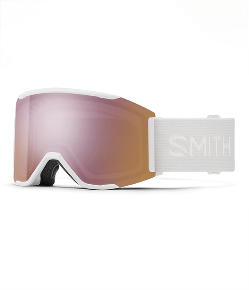Snow Goggles Squad MAG Branco e Rose Espelhado