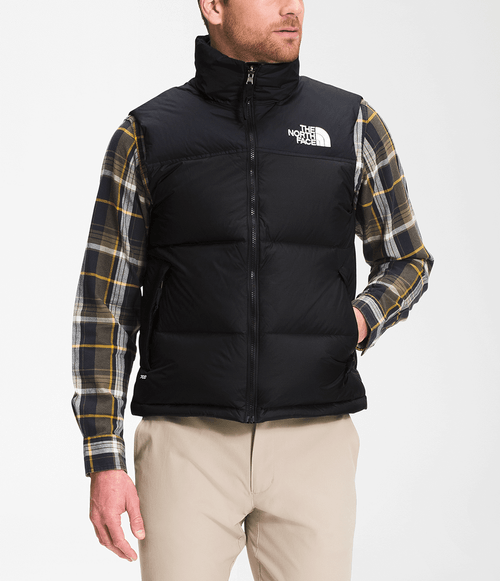 Colete Retrô Nuptse 1996 Masculino Preto