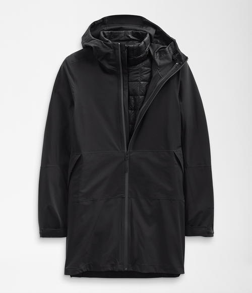 Parka Feminina Thermoball Eco Triclimate Preta