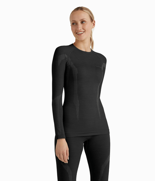 Camiseta Falke Feminina Segunda Pele Long Sleeve Preta