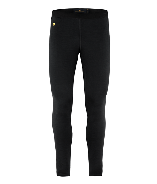 Calça Fjällräven Segunda Pele Masculina Lã Merino Bergtagen Thinwool Black