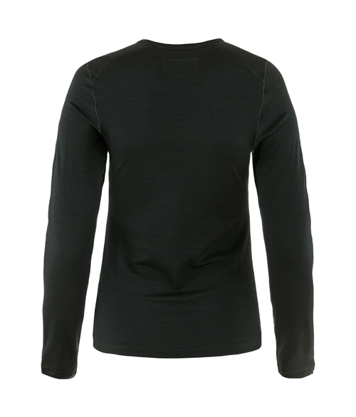 Camiseta Fjällräven Segunda Pele Feminina  Lã Merino Bergtagen Thinwool Black