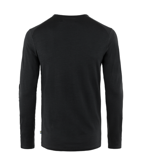 Camiseta Fjällräven Segunda Pele Masculina Lã Merino Bergtagen Thinwool Black