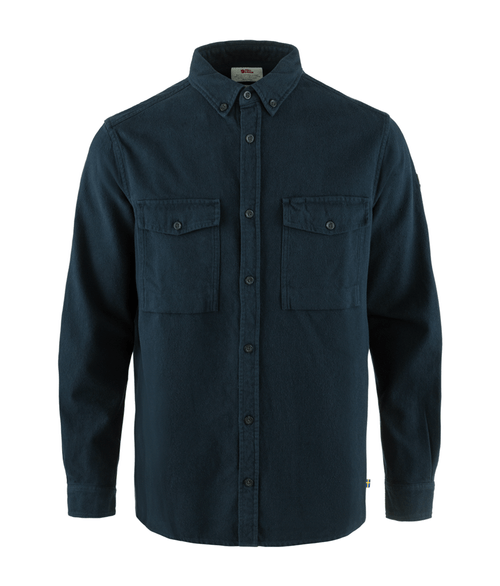 Camisa Masculina Fjällräven Övik Twill Dark Navy