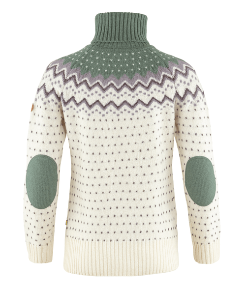 Suéter Feminino Fjällräven Övik Knit Roller Chalk White Patina Green