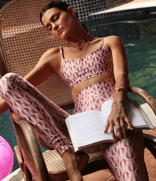 Calça Legging Melt Swim Feminina Slim Tropical Bird