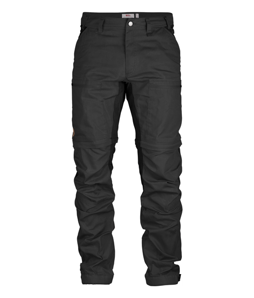 Calça Masculina Fjällräven Abisko Lite Trekking Zip-Off Dark Grey-Black