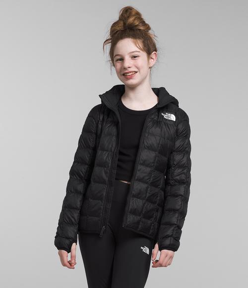 Jaqueta Girls The North Face ThermoBall™ com Capuz TNF Black