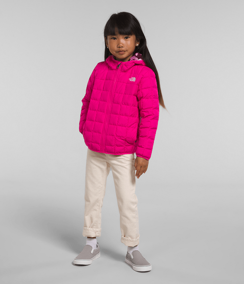 Jaqueta Infantil The North Face ThermoBall ™ Reversível com capuz Rosa