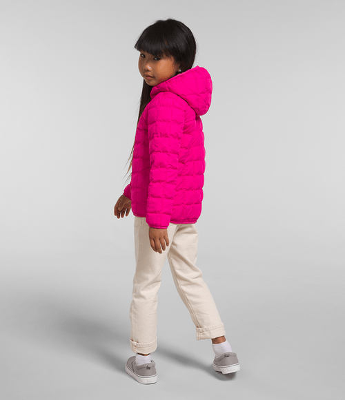 Jaqueta Infantil The North Face ThermoBall ™ Reversível com capuz Rosa