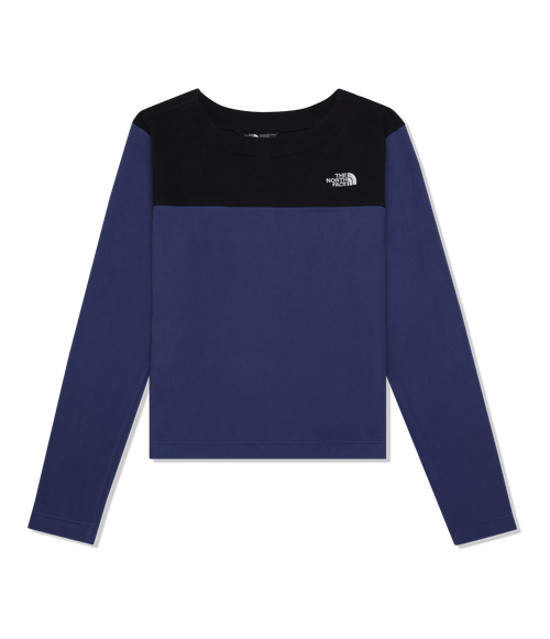 Fleece Feminino The North Face TKA 100 Glacier Crew Cave Blue