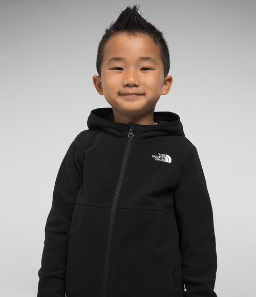 Fleece Kid The North Face Glacier TKA 100 Full Zip com Capuz TNF Black