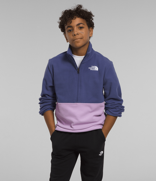 Fleece Teen The North Face Glacier TKA 100 1/4 Zip Cave Blue
