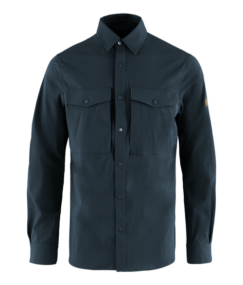 Camisa Masculina Fjällräven Abisko Trekking Dark Navy