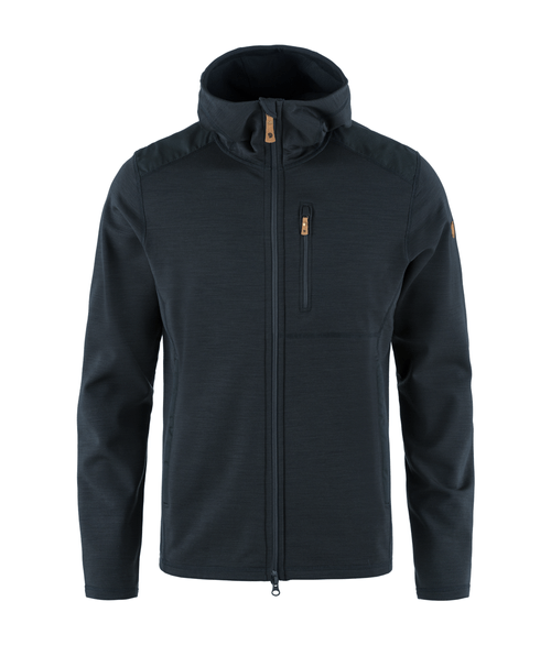Fleece Masculino Fjällräven Keb com Capuz Dark Navy
