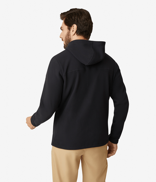 Fleece Masculino The North Face TKA 100 Glacier Full Zip com Capuz Preto
