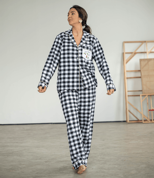 Calça PS.61 Feminina de Pijama Preta