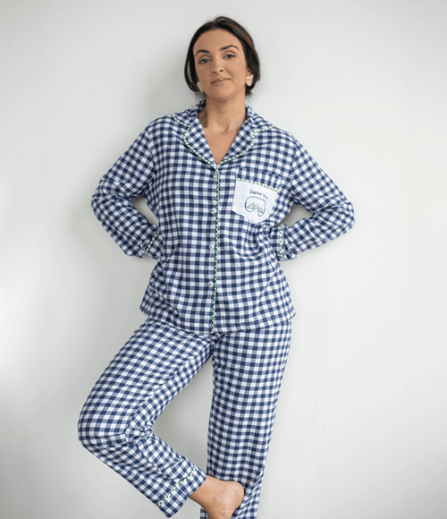 Camisa PS.61 Feminina de Pijama Azul Escuro