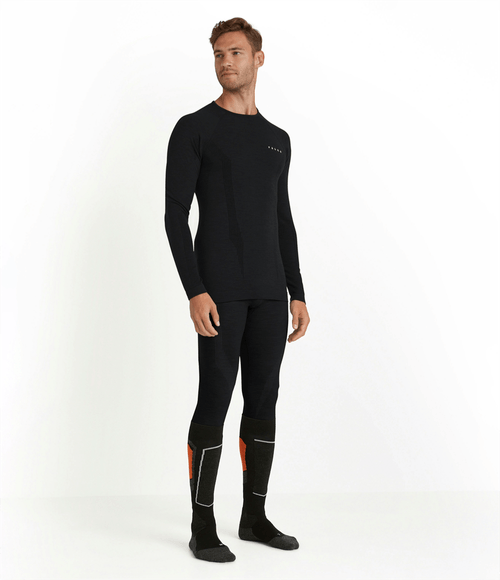 Camiseta Falke Masculina Segunda Pele Long Sleeve Preta