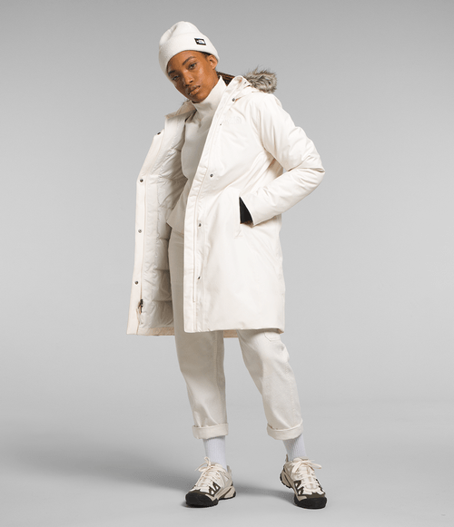 Parka Feminina The North Face North Arctic Gardenia White