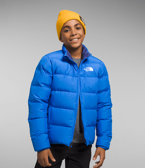 Jaqueta Teen The North Face Reversível North Down Optic Blue