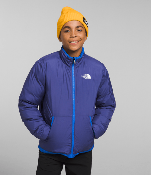 Jaqueta Teen The North Face Reversível North Down Optic Blue