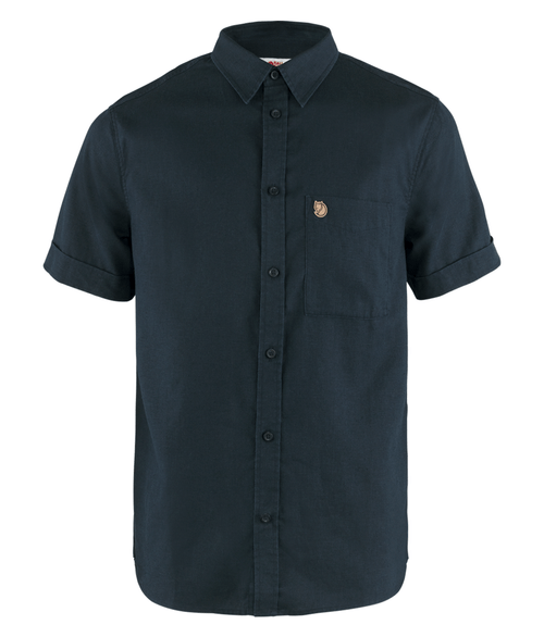 Camisa Masculina Fjällräven Övik Travel Dark Navy