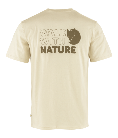 Camiseta Masculina Fjällräven Walk With Nature Chalk White