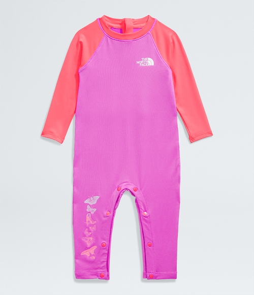 Macacão Infantil Baby The North Face Amphibious Sun One Piece Violet Crocus