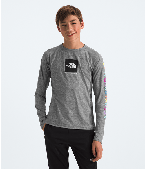 Camiseta Infantil Boys The North Face Printed Amphibious Sun TNF Medium Grey Heather