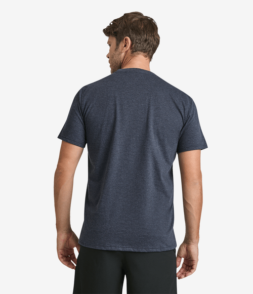Camiseta Masculina The North Face Heritage Patch Heathered Tee Azul