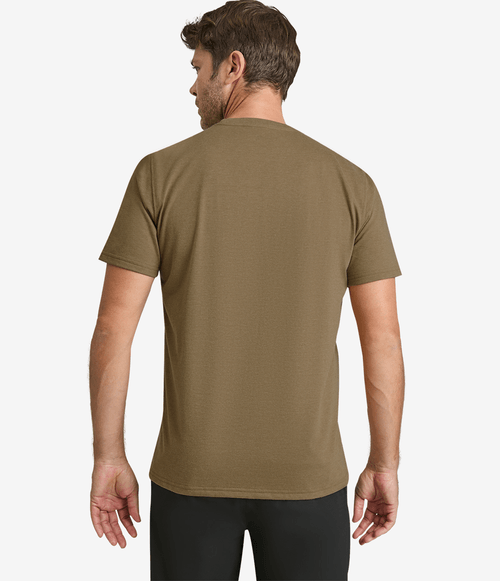 Camiseta Masculina The North Face Heritage Patch Heathered Tee Marrom