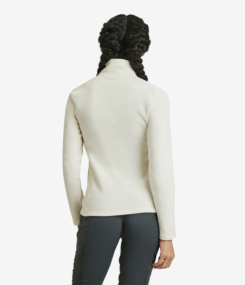 Fleece Feminino The North Face TKA 100 Glacier 1/4 Zip White Dune
