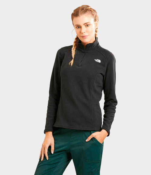 Fleece Feminino The North Face TKA 100 Glacier 1/4 Zip TNF Black