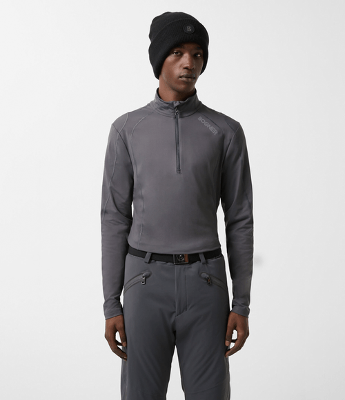 Camiseta Bogner Masculina Segunda Pele Harry Cinza