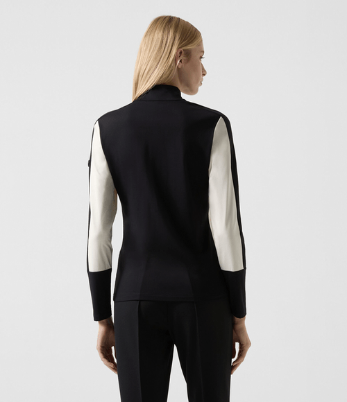 Camiseta Bogner Feminina Segunda Pele Elissa Off-White/Preta
