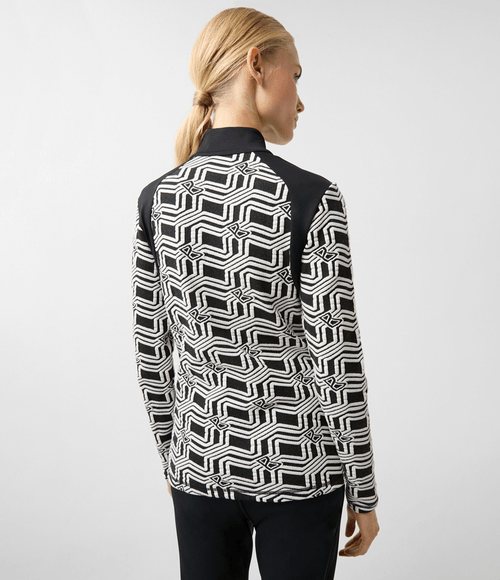 Camiseta Bogner Feminina Segunda Pele Jordana Off-White/Preta