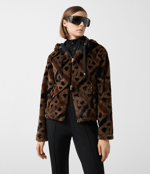 Jaqueta Bogner Feminina Teddy Suzan Marrom