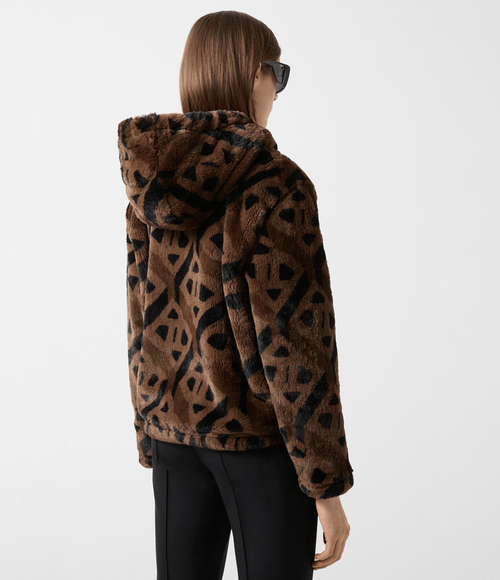 Jaqueta Bogner Feminina Teddy Suzan Marrom