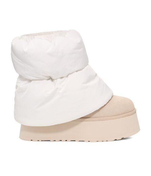 Bota Ugg Feminina Classic Mini Dipper Puffer Branca