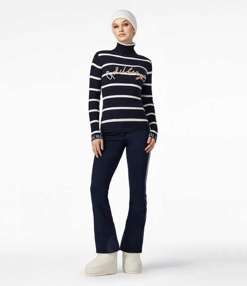 Suéter Goldbergh Feminino Mimi Breton Stripe Blue/Cream