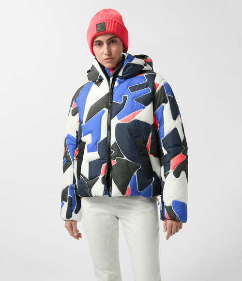 Jaqueta Bogner Fire+Ice Feminina Ronnie Azul/Preta/Branca