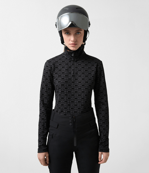 Camiseta Bogner Fire+Ice Feminina Segunda Pele Margo Preta