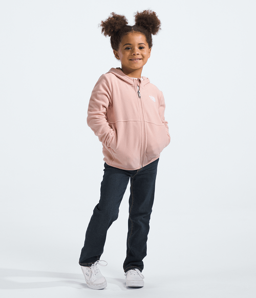 Fleece Kid The North Face Glacier TKA 100 Full Zip com Capuz Pink Moss
