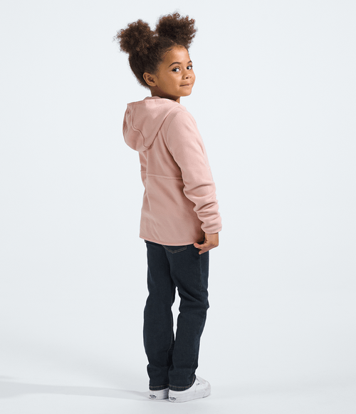 Fleece Kid The North Face Glacier TKA 100 Full Zip com Capuz Pink Moss