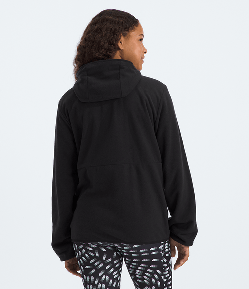 Fleece Teen The North Face TKA 100 Glacier Full-Zip com Capuz TNF Black