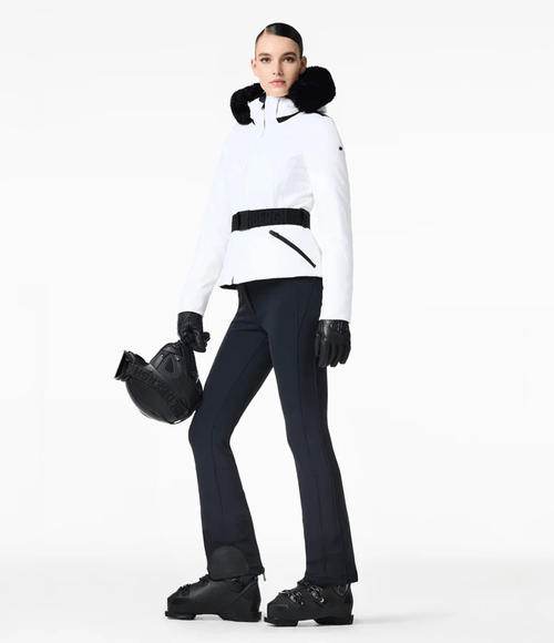 Jaqueta de Ski Goldbergh Feminina Hida Faux Border White