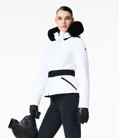 Jaqueta de Ski Goldbergh Feminina Hida Faux Border White